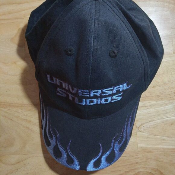 Vintage Universal Studios Flames Strap Back Hat - Picture 3 of 8